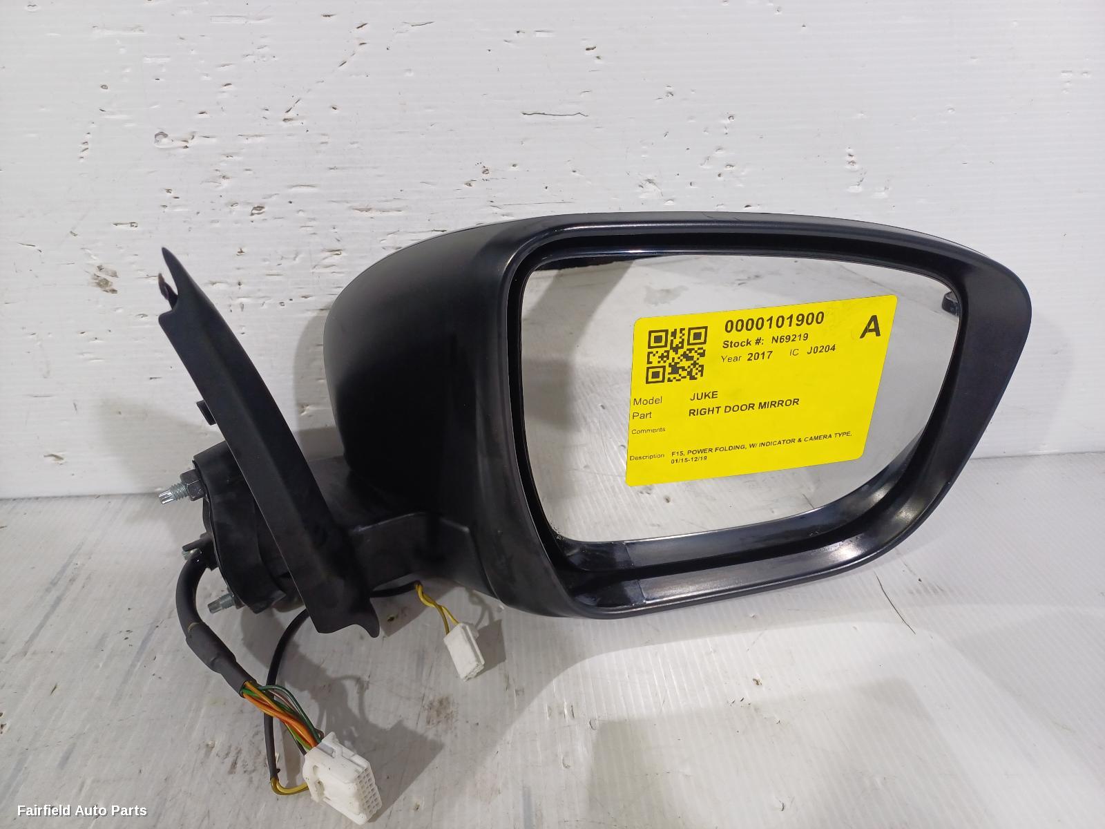 2015-2019 Nissan Juke Right Door Mirror