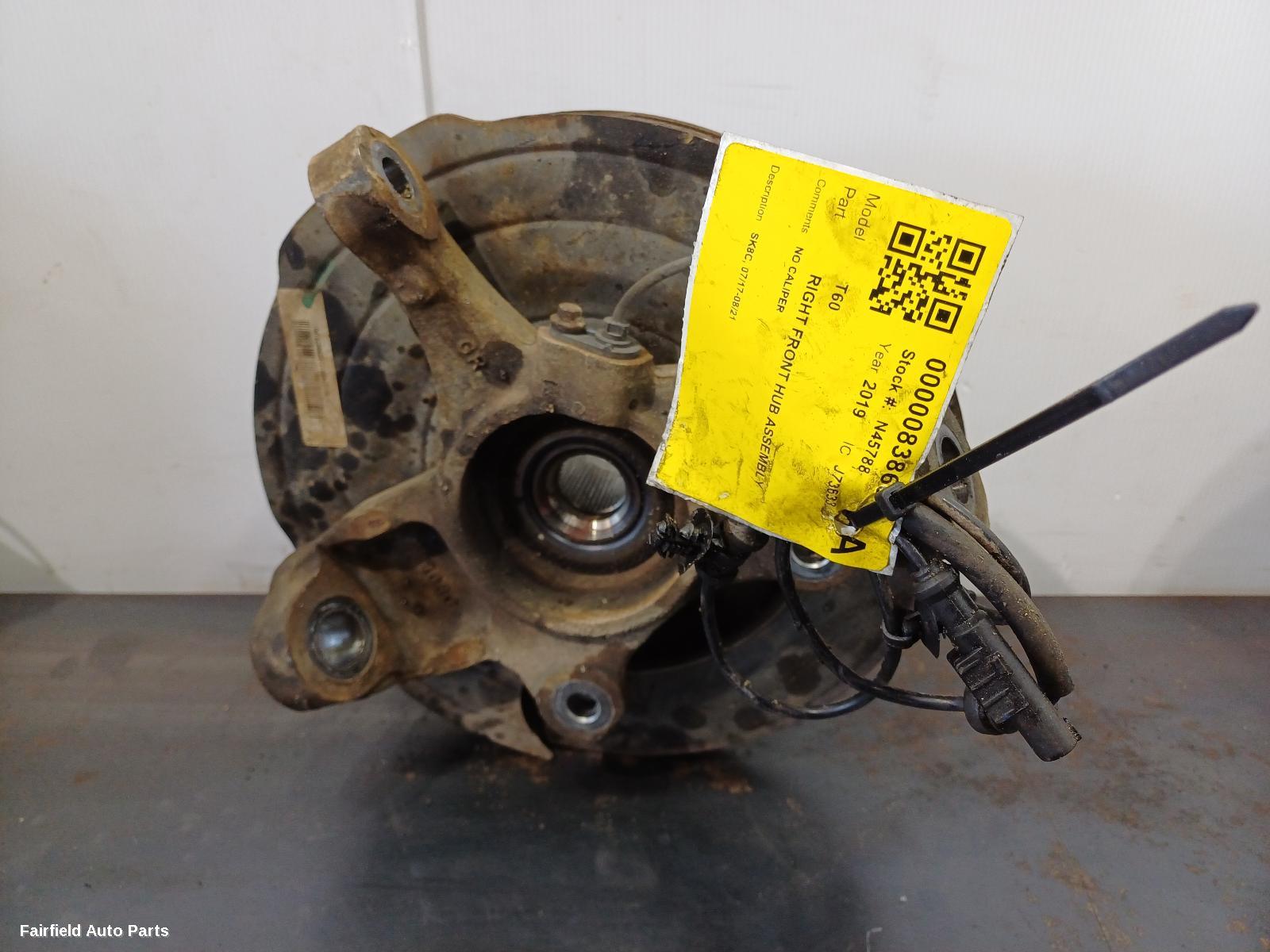 2017-2021 Ldv T60 Right Front Hub Assembly