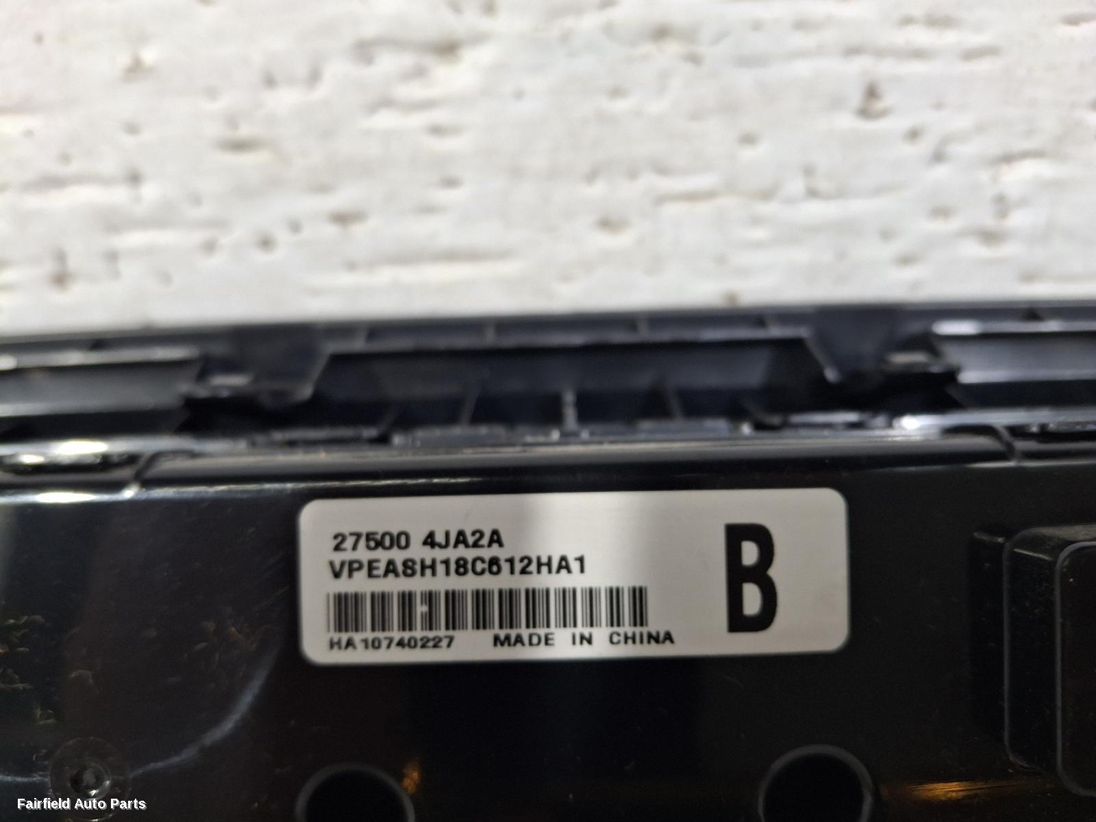 2015-2025 Nissan Navara Heater Ac Controls
