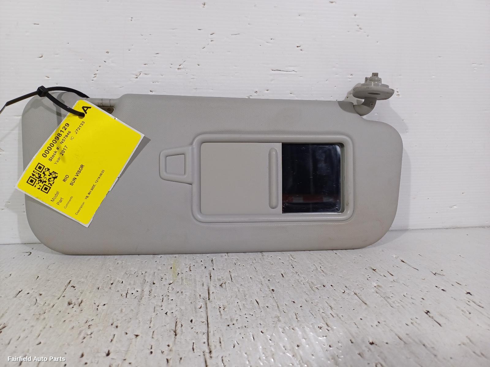 2016-2023 Kia Rio Sunvisor