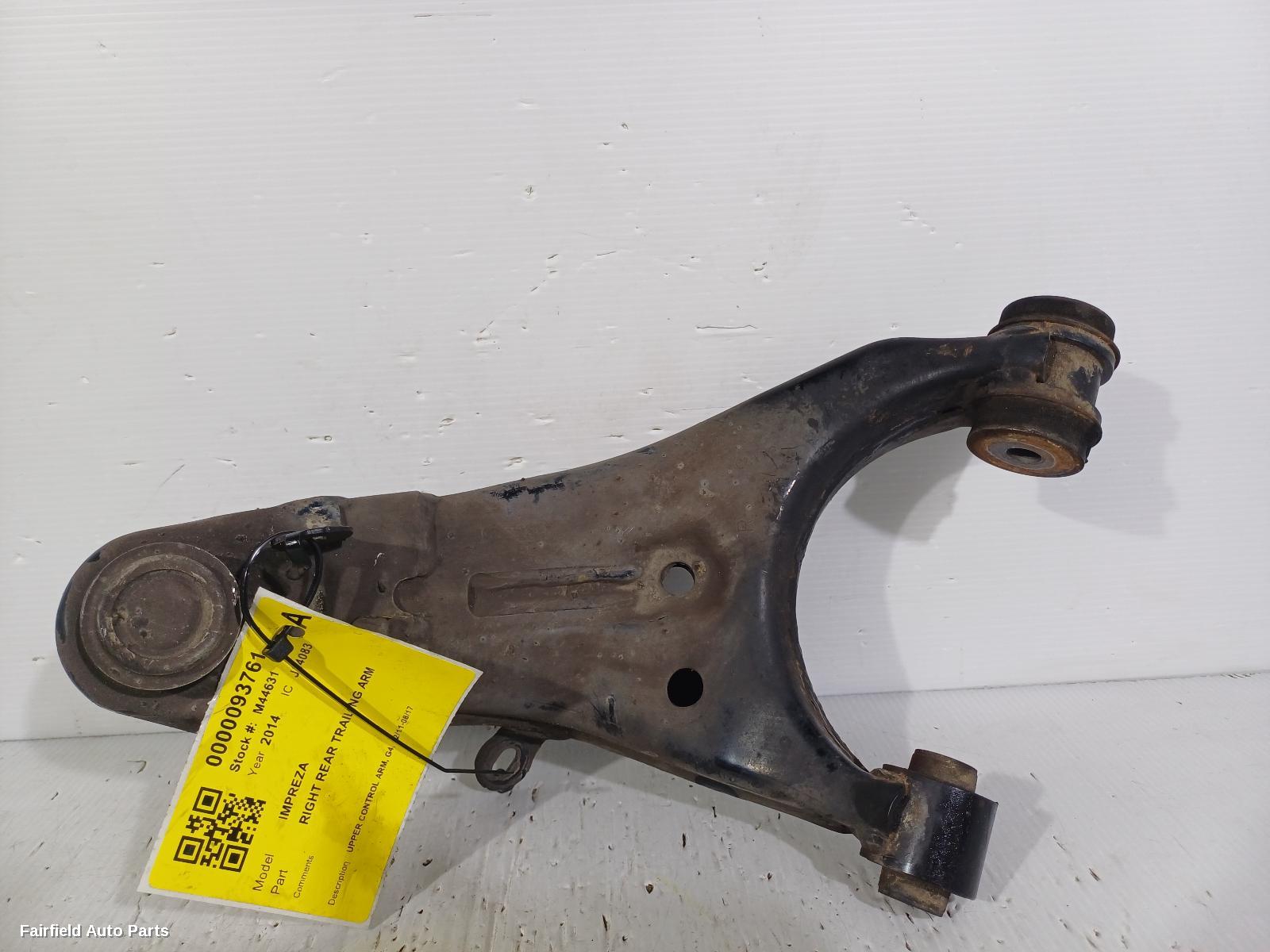2011-2017 Subaru Impreza Right Rear Trailing Arm