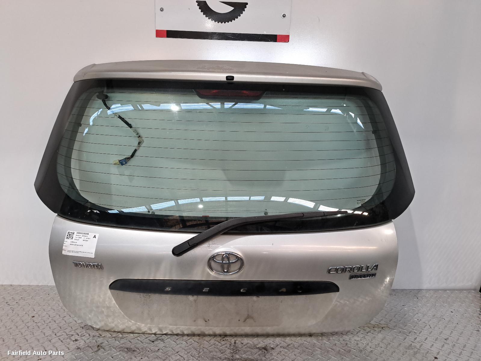 2003-2007 Toyota Corolla Bootlid Tailgate
