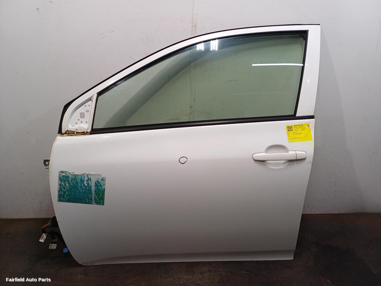 2007-2013 Toyota Corolla Left Front Door