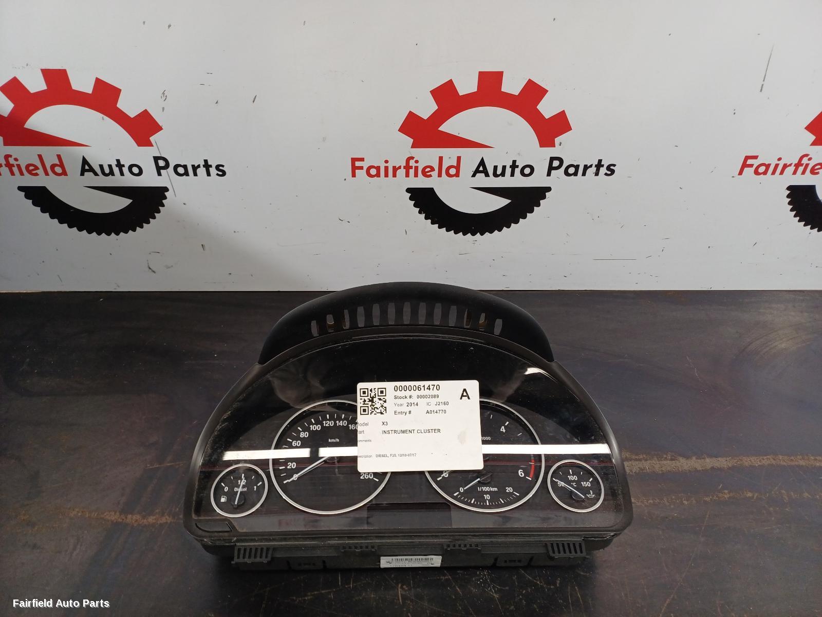 2010-2017 Bmw X3 Instrument Cluster