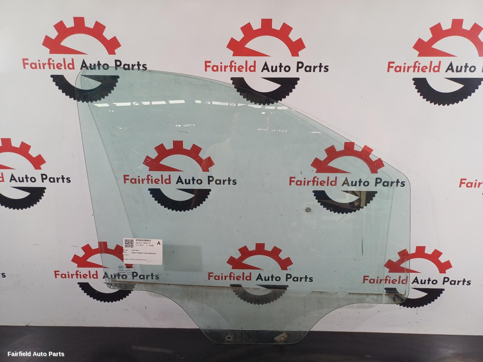 2015-2025 Ldv G10 Right Front Door Window
