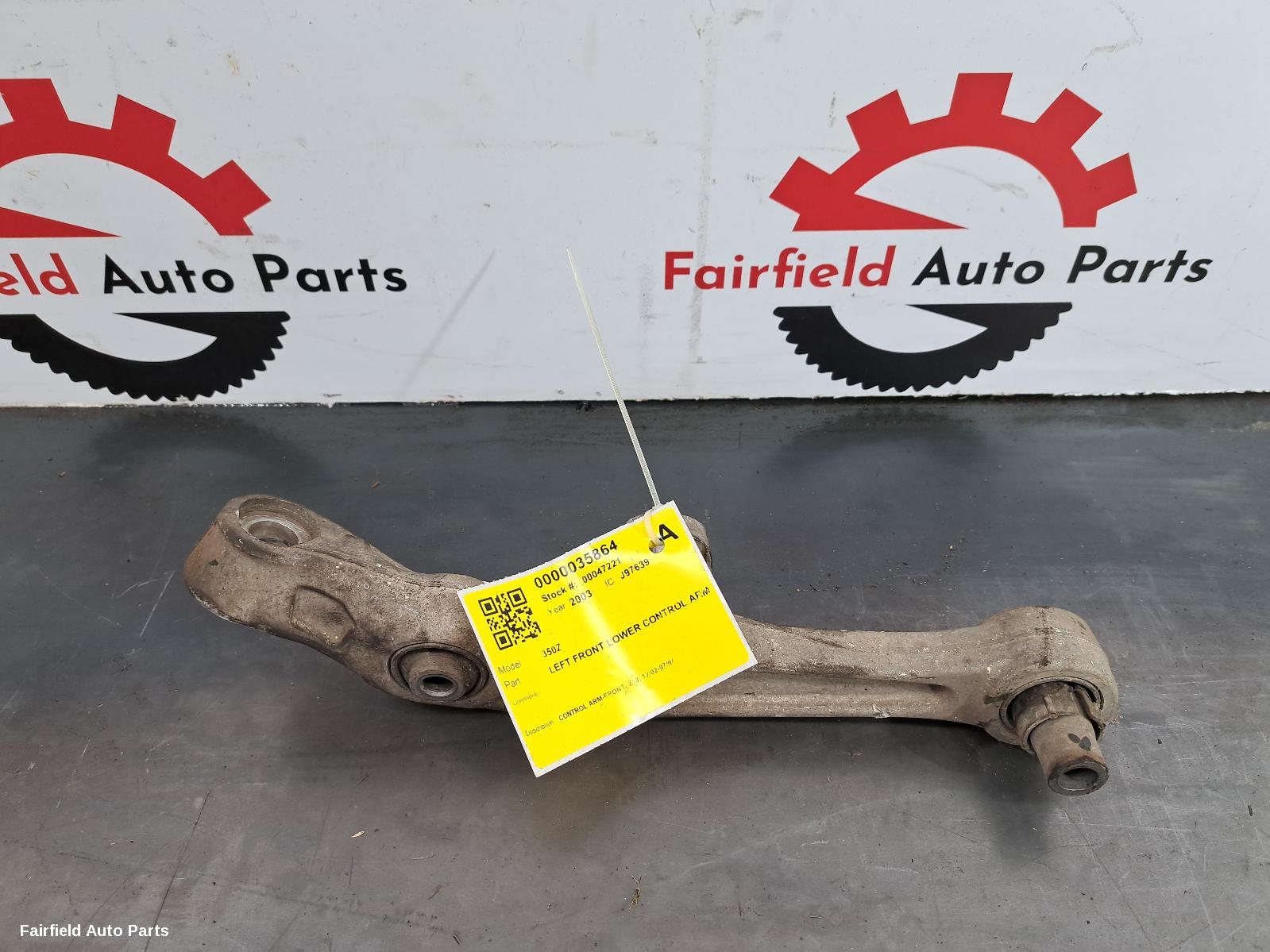 2002-2004 Nissan 350z Left Front Lower Control Arm