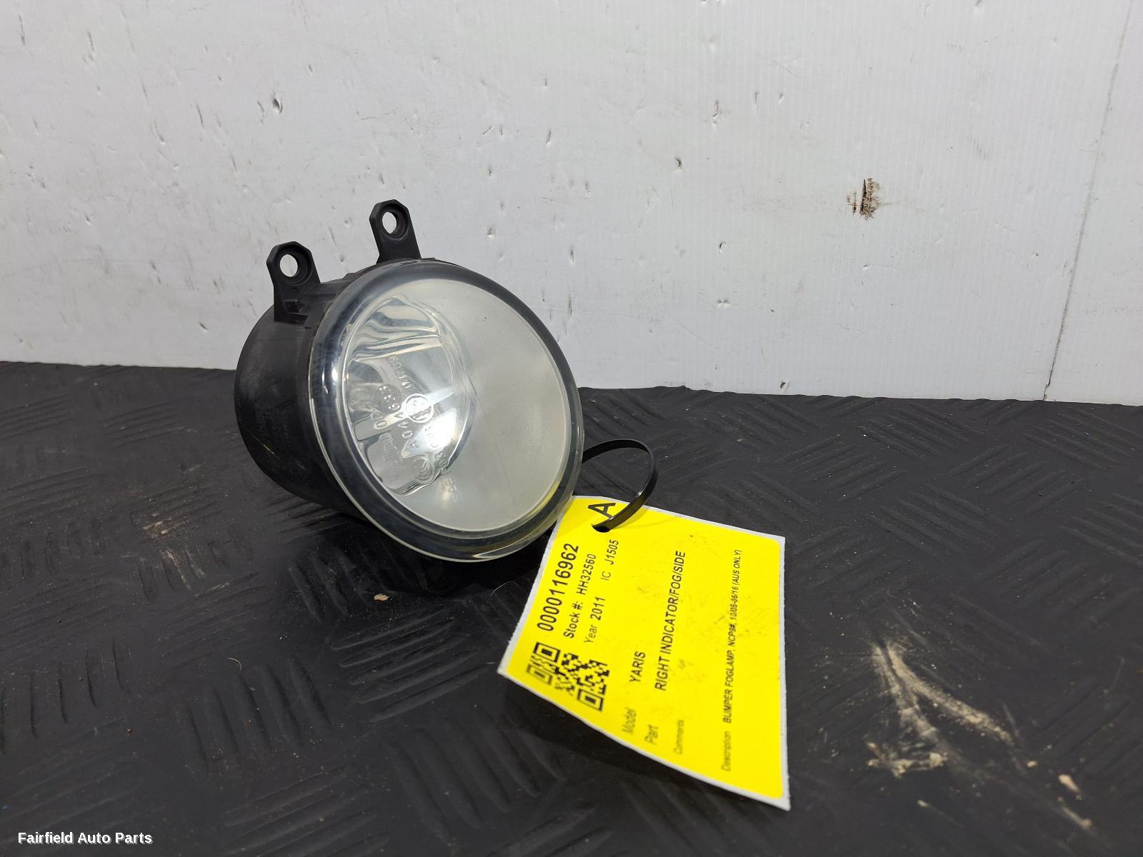 2005-2016 Toyota Yaris Right Indicator Fog Side