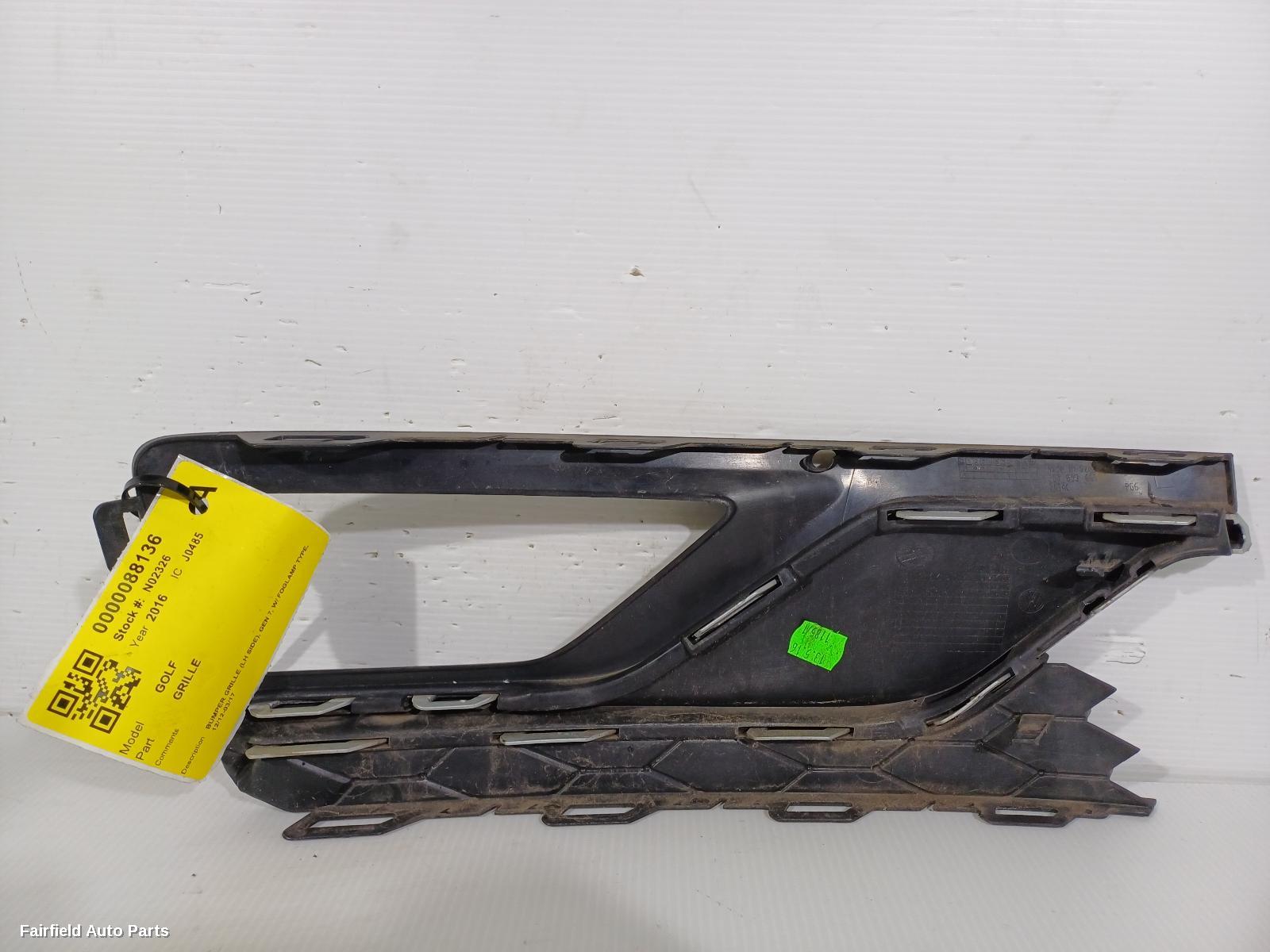 2012-2017 Volkswagen Golf Grille