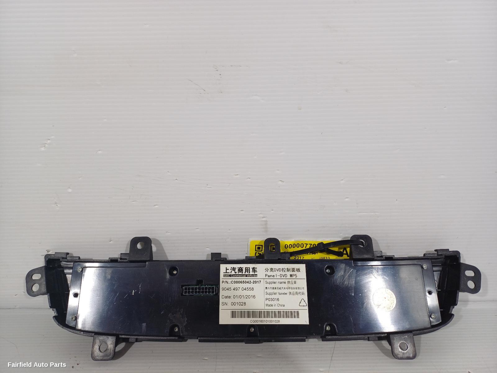 2015-2024 Ldv G10 Radio Cd Dvd Sat Tv