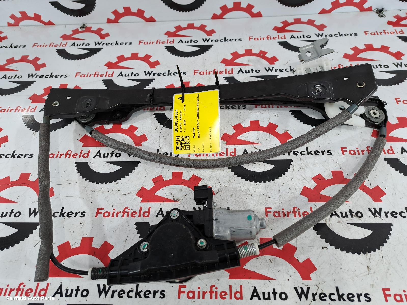 2009-2014 Nissan Maxima Right Front Window Reg Motor