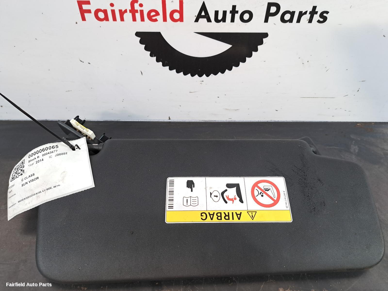 2014-2023 Mercedes C Class Sunvisor