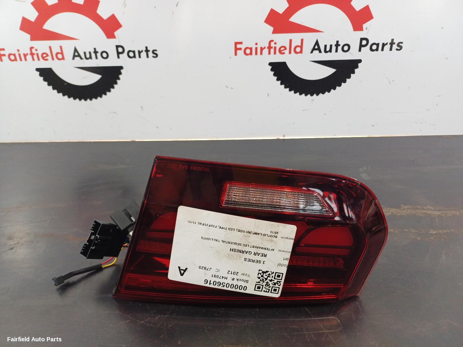 2011-2015 Bmw 3 Series Rear Garnish