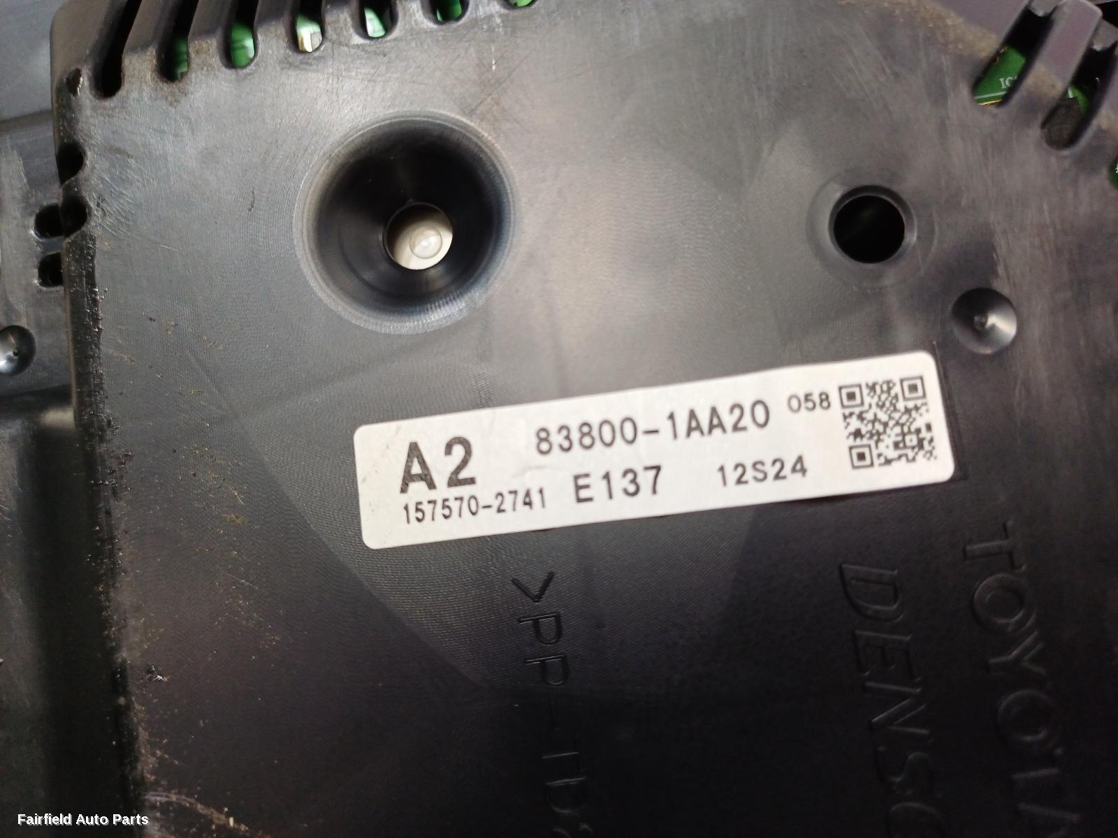 2015-2018 Toyota Corolla Instrument Cluster