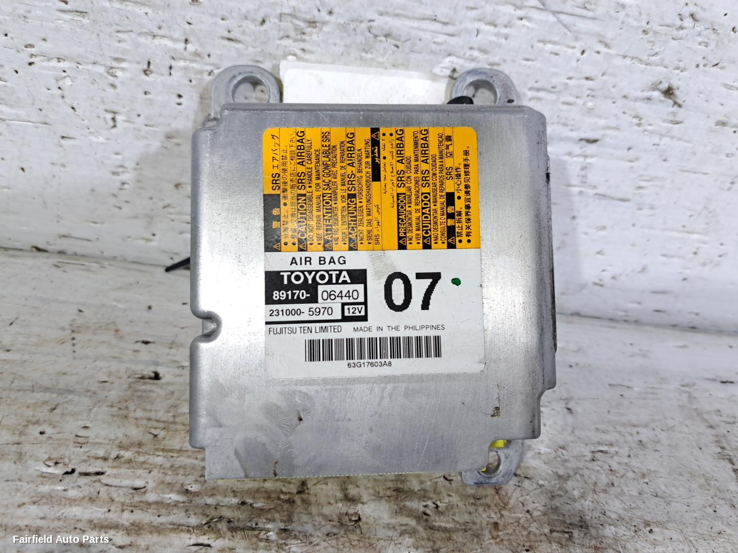 2011-2017 Toyota Camry Airbag Module Sensor