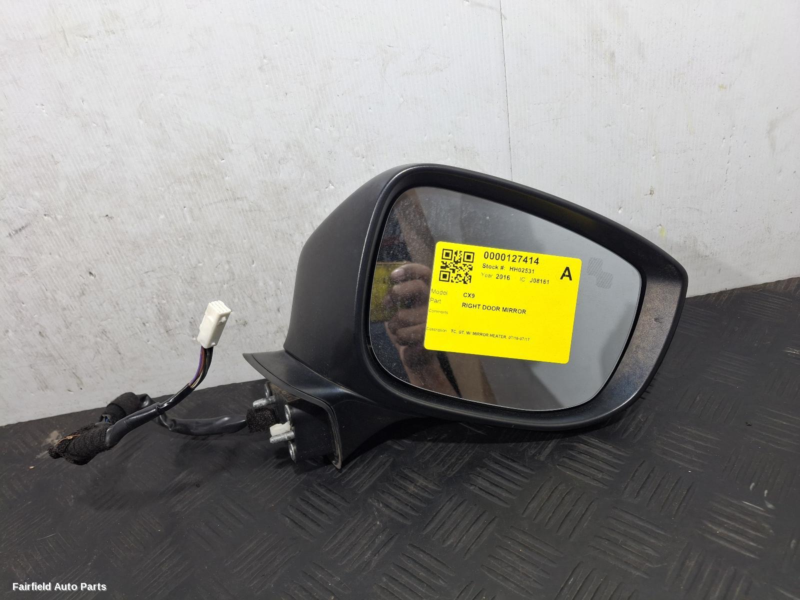 2016-2017 Mazda Cx9 Right Door Mirror