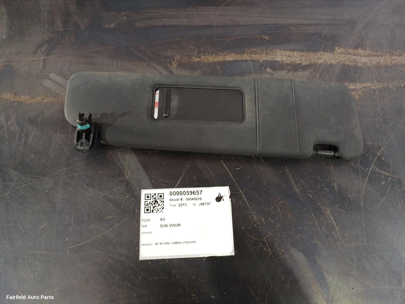 2008-2013 Audi A3 Sunvisor