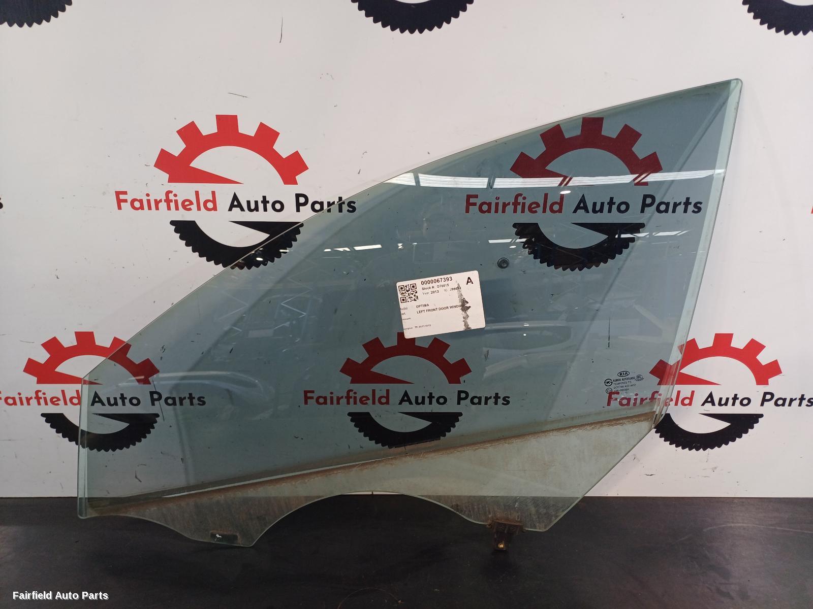 2011-2015 Kia Optima Left Front Door Window