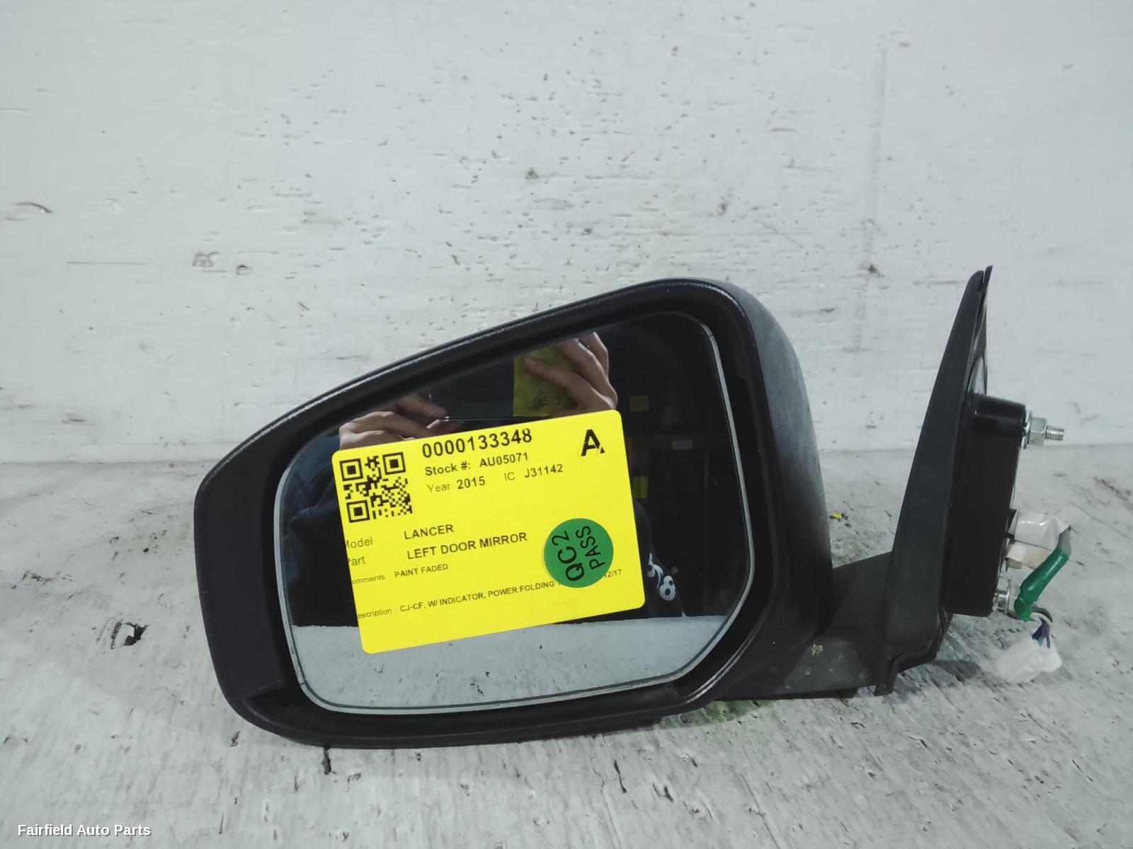 2014-2017 Mitsubishi Lancer Left Door Mirror