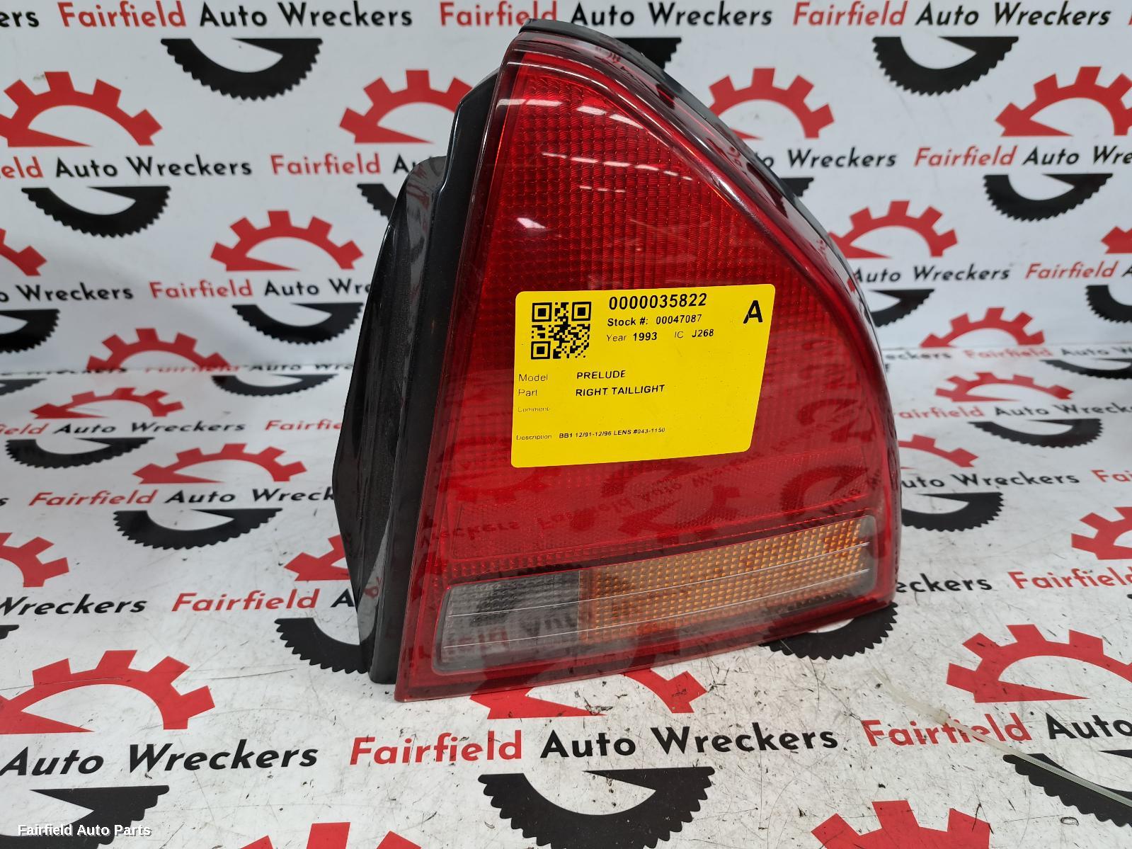1991-1996 Honda Prelude Right Taillight