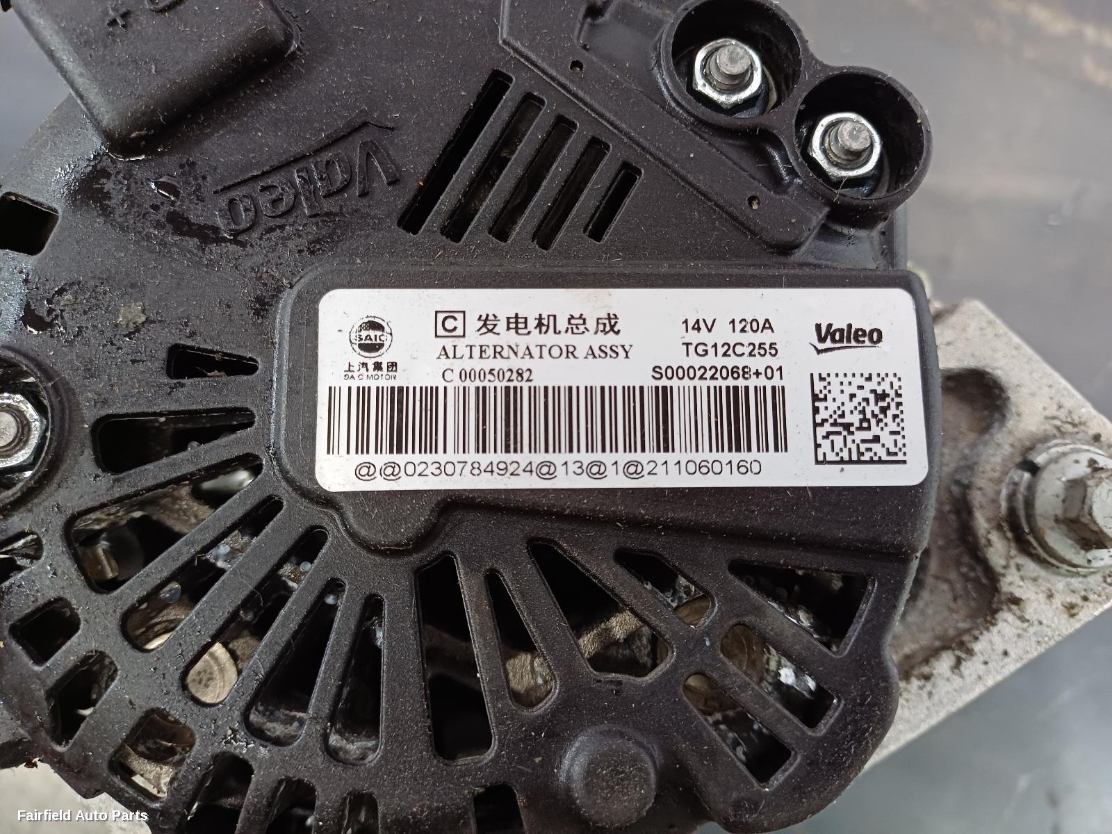 2017-2021 Ldv T60 Alternator