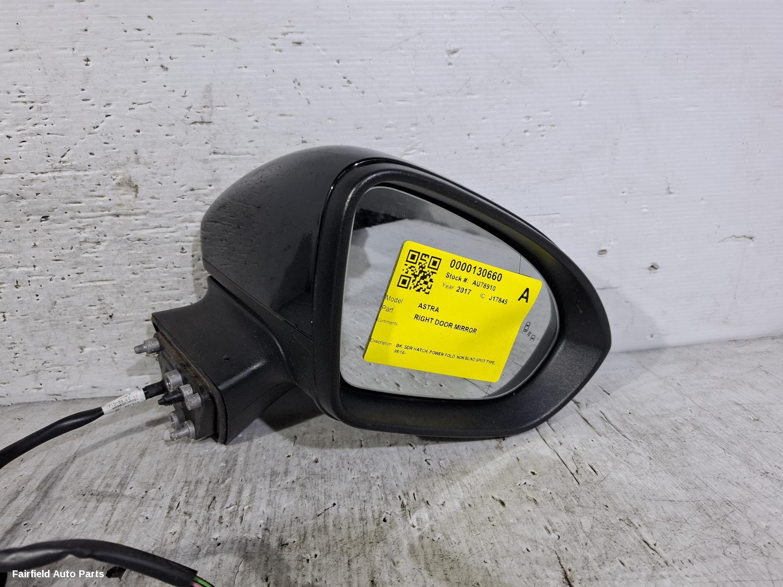 2016-2020 Holden Astra Right Door Mirror
