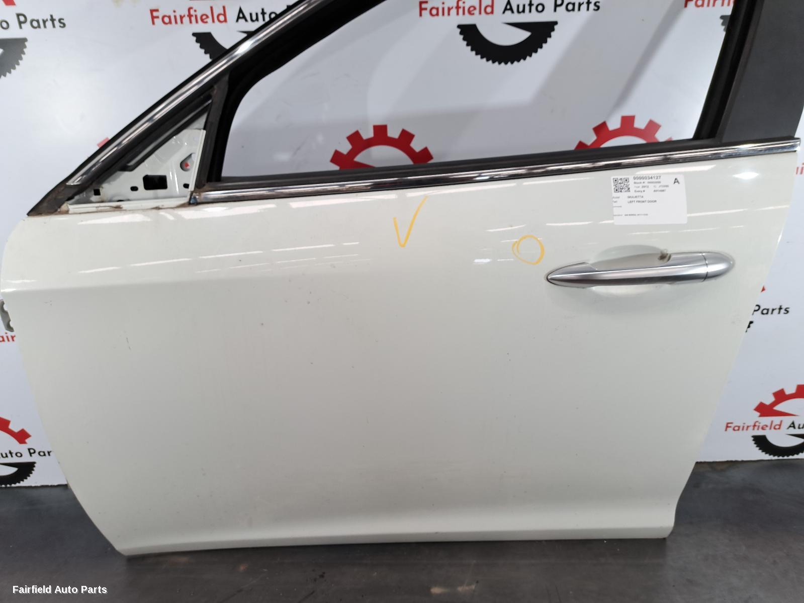 2011-2020 Alfa Romeo Giulietta Left Front Door