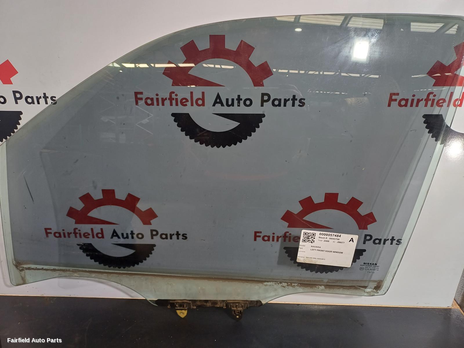 2005-2015 Nissan Navara Left Front Door Window