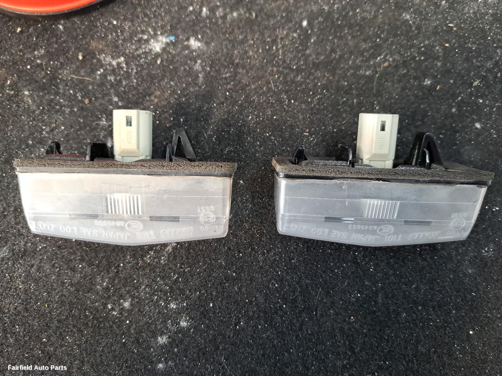 2012-2018 Toyota Rav4 Number Plate Lamp