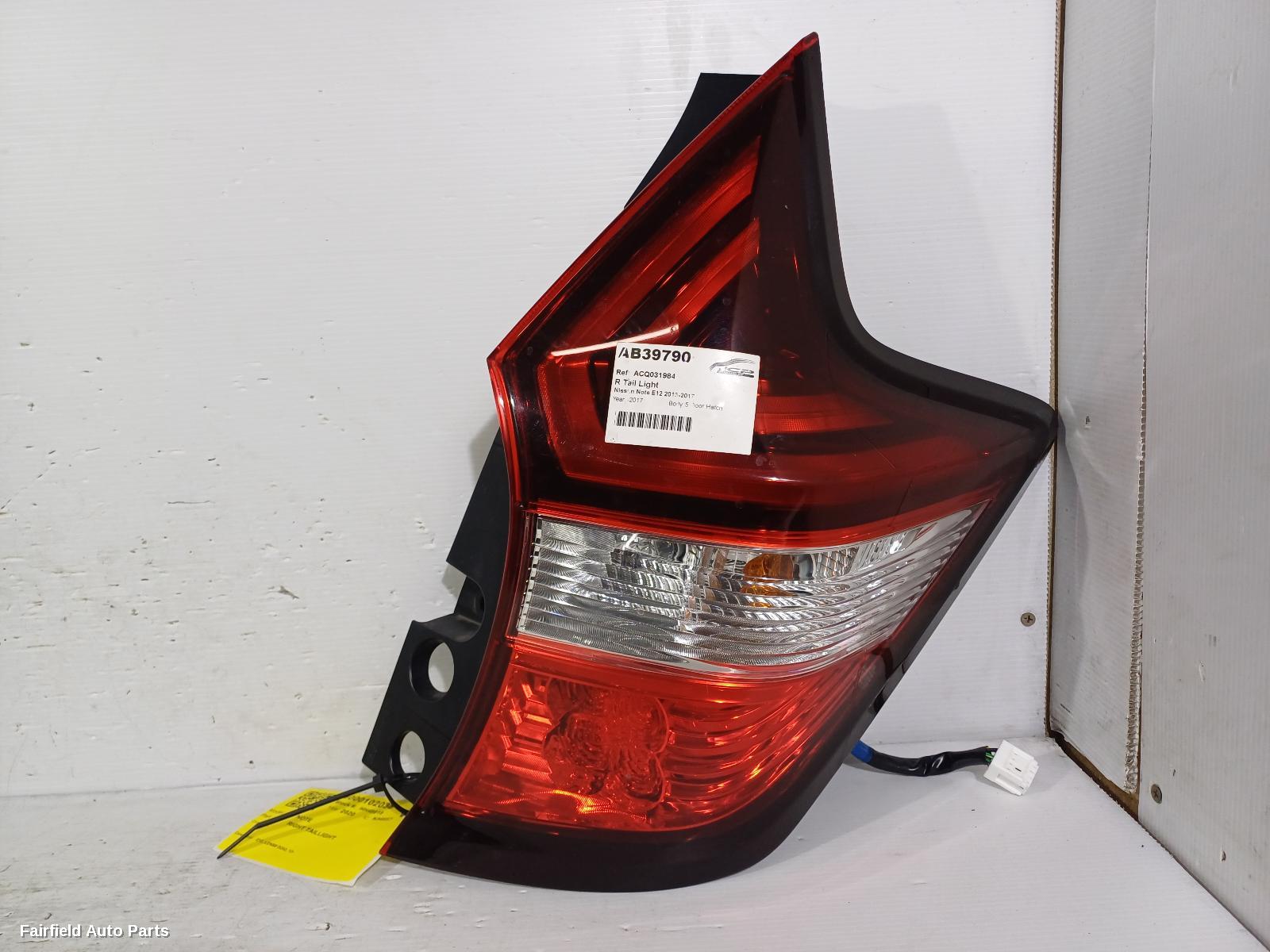 2012-2020 Nissan Note Right Taillight