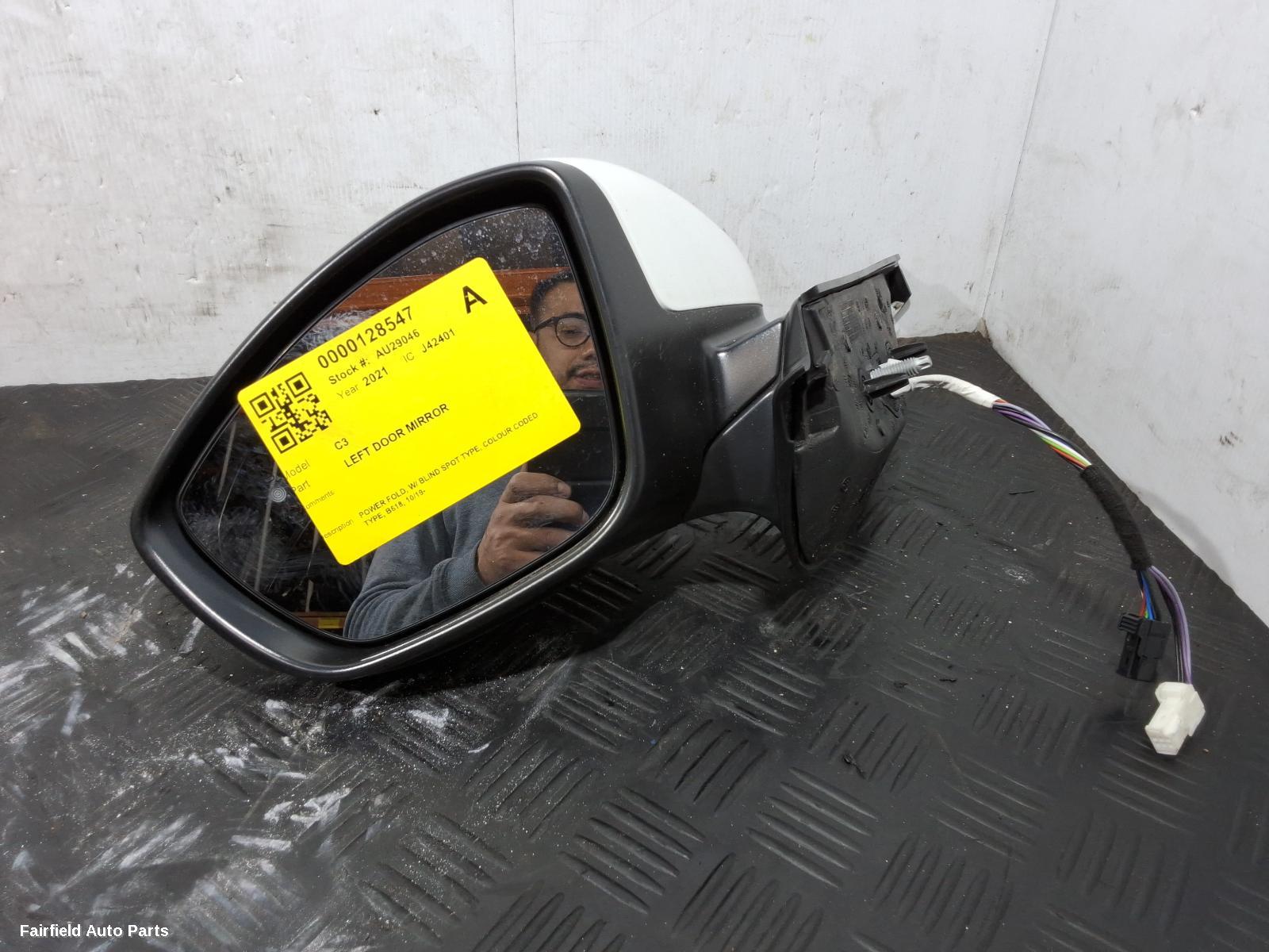 2019-2024 Citroen C3 Left Door Mirror