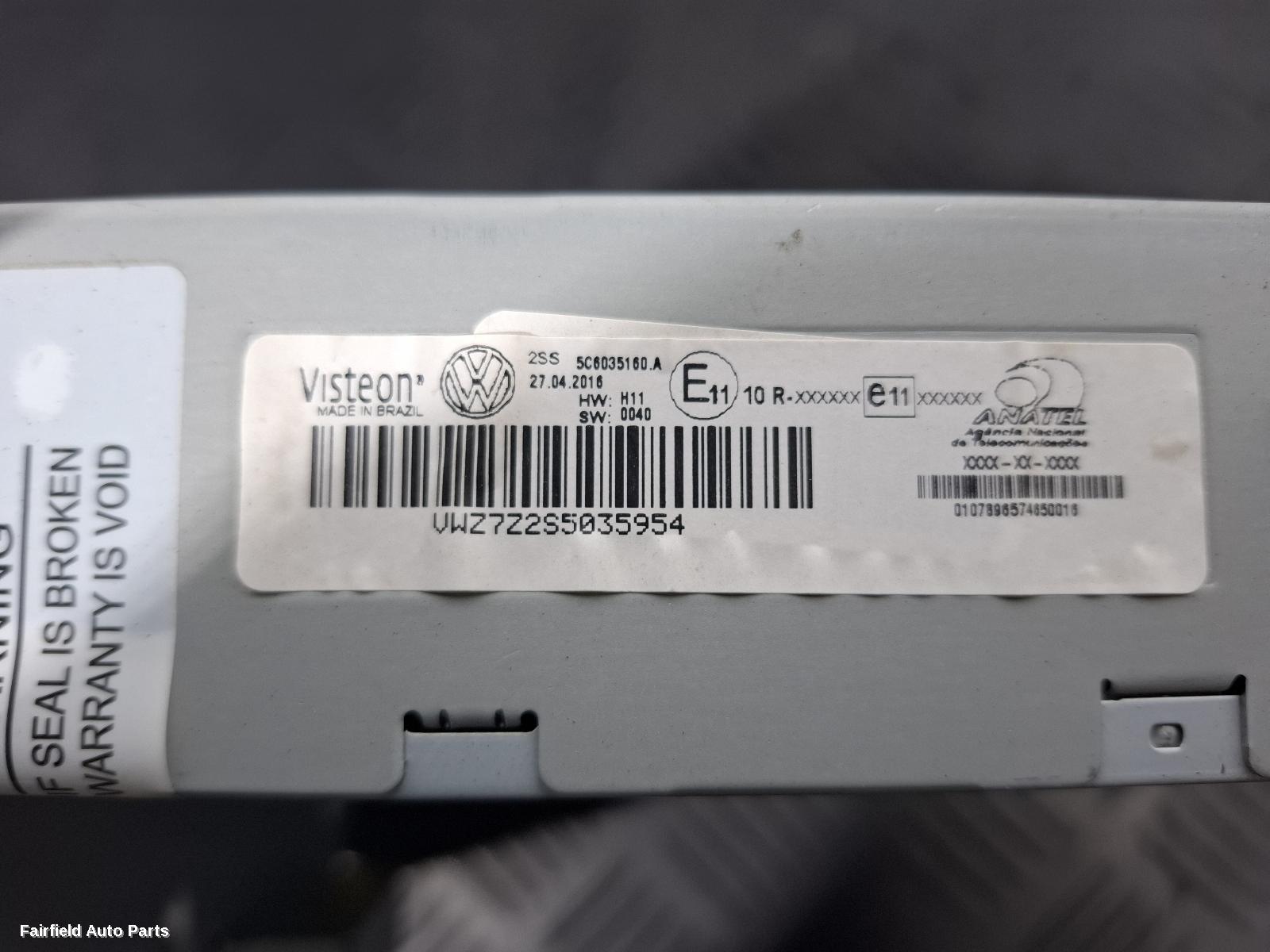 2010-2016 Volkswagen Amarok Radio Cd Dvd Sat Tv