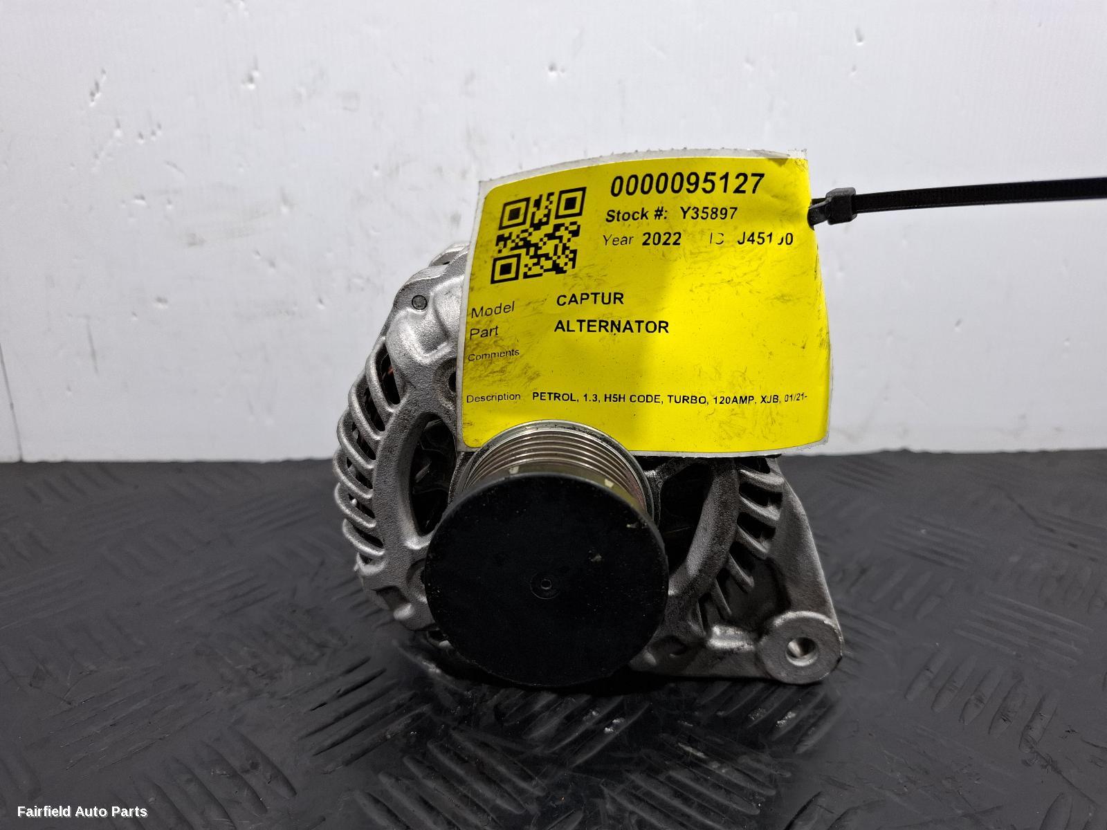 2021-2023 Renault Captur Alternator