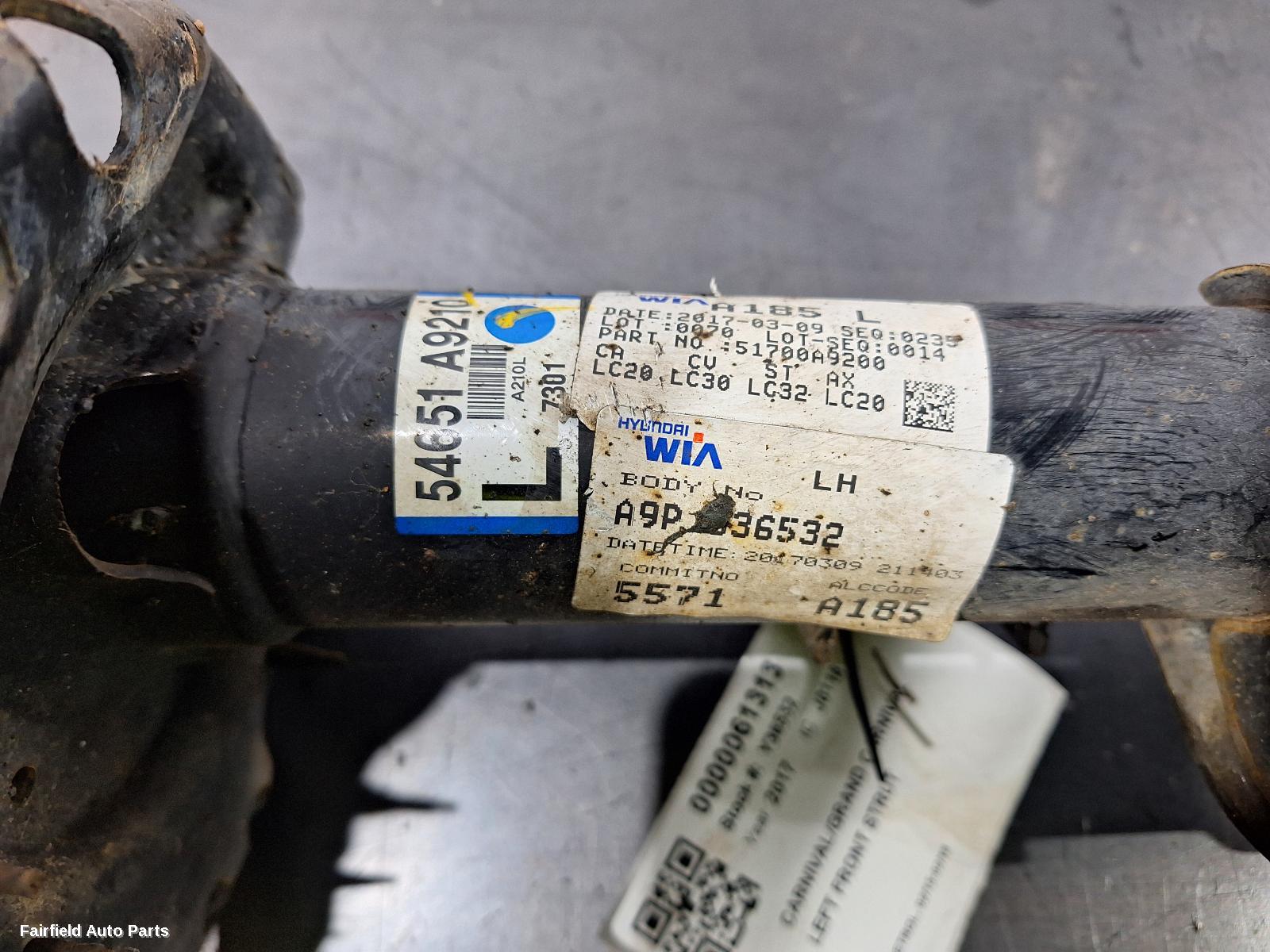 2015-2018 Kia Carnival/grand Carnival Left Front Strut