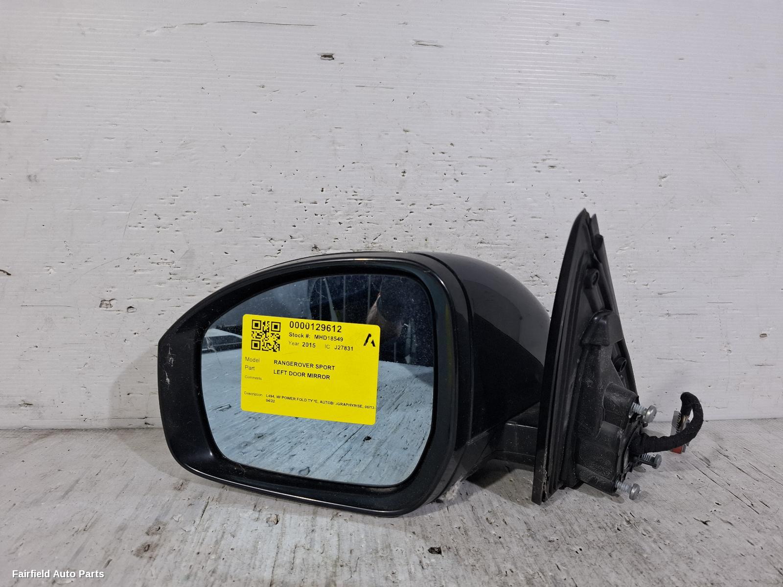 2013-2022 Land Rover Rangerover Sport Left Door Mirror