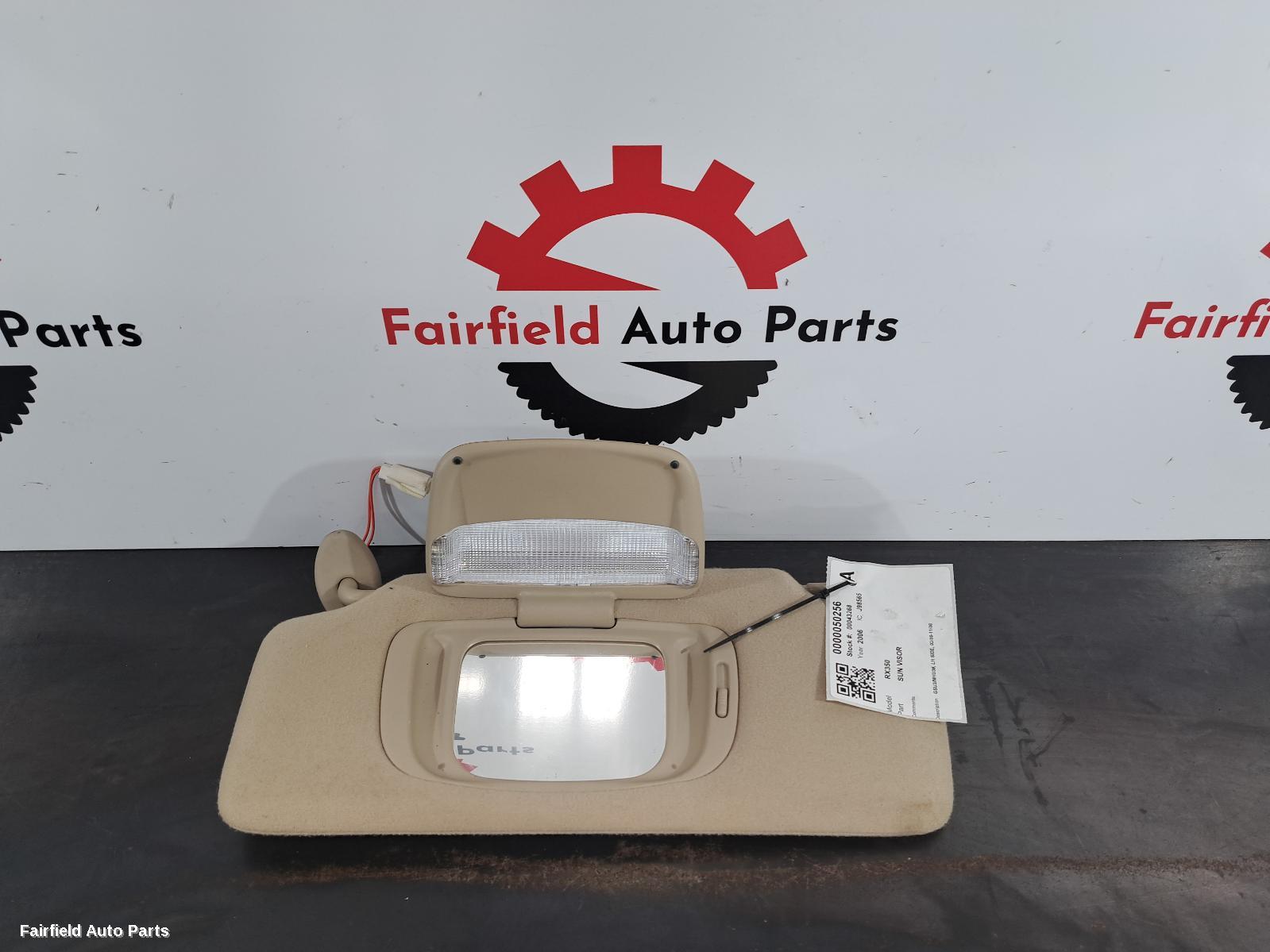 2006-2008 Lexus Rx Series Sunvisor