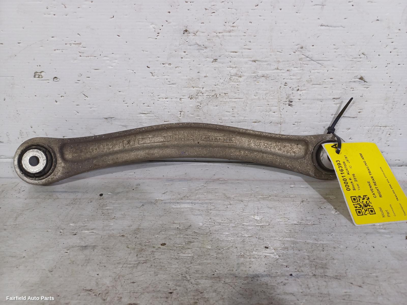 2010-2018 Porsche Cayenne Right Rear Trailing Arm