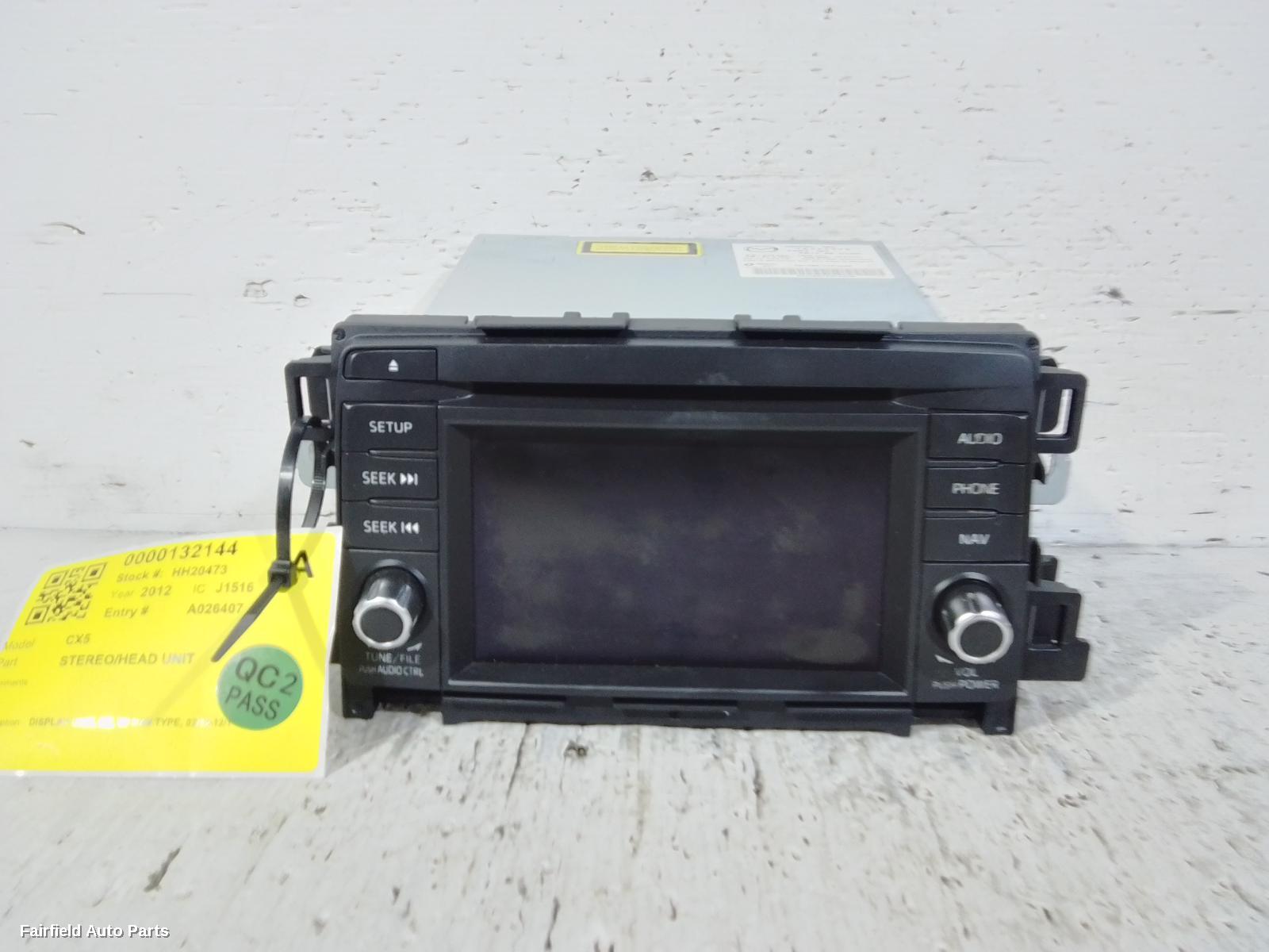2012-2014 Mazda Cx5 Radio Cd Dvd Sat Tv