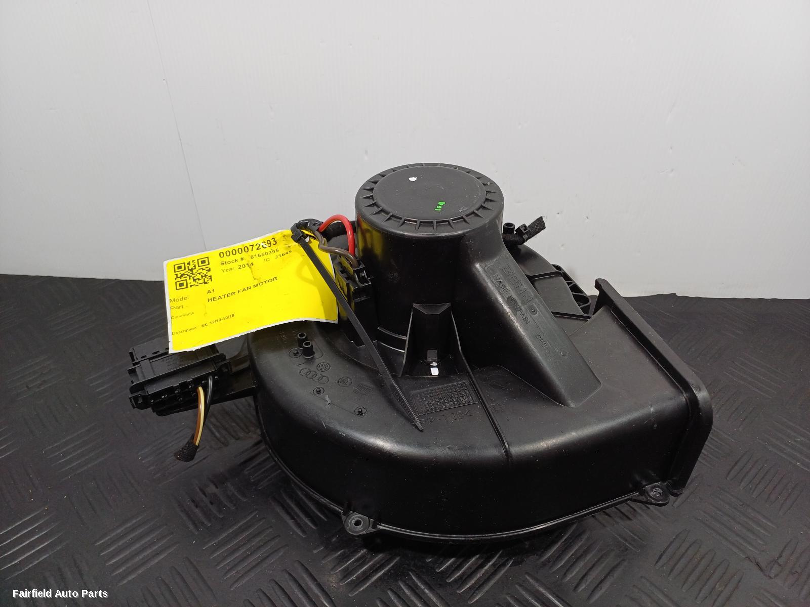 2010-2018 Audi A1 Heater Fan Motor