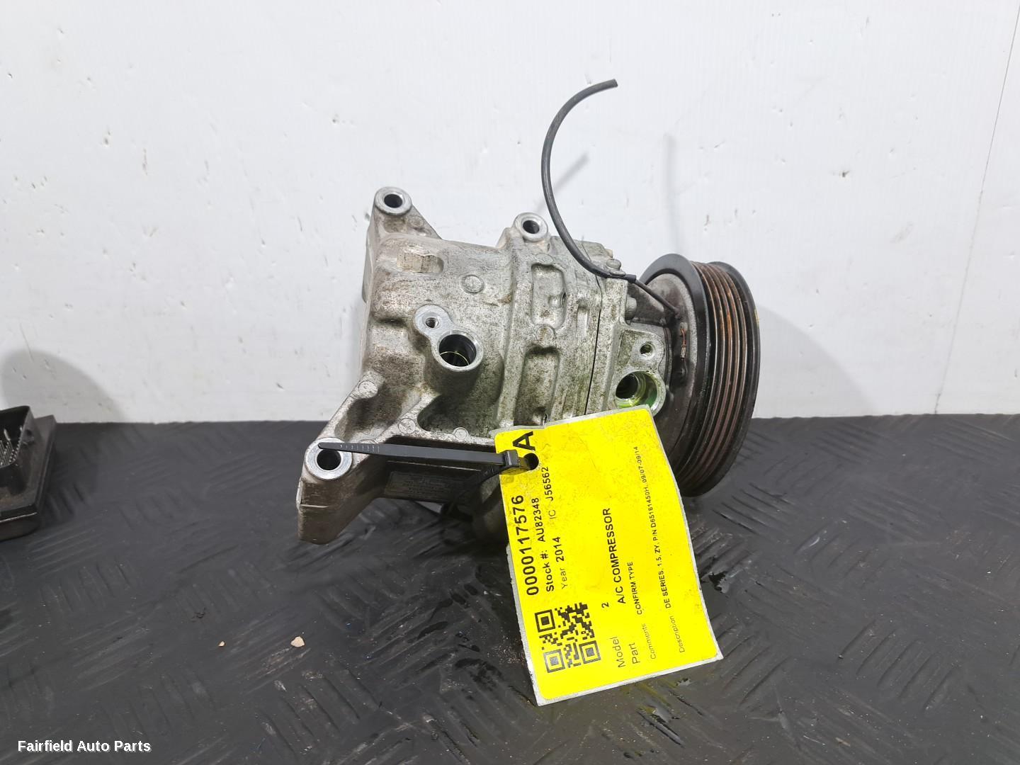 2007-2014 Mazda 2 A C Compressor