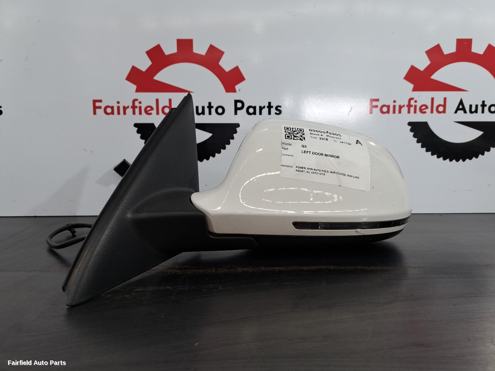 2012-2018 Audi Q3 Left Door Mirror