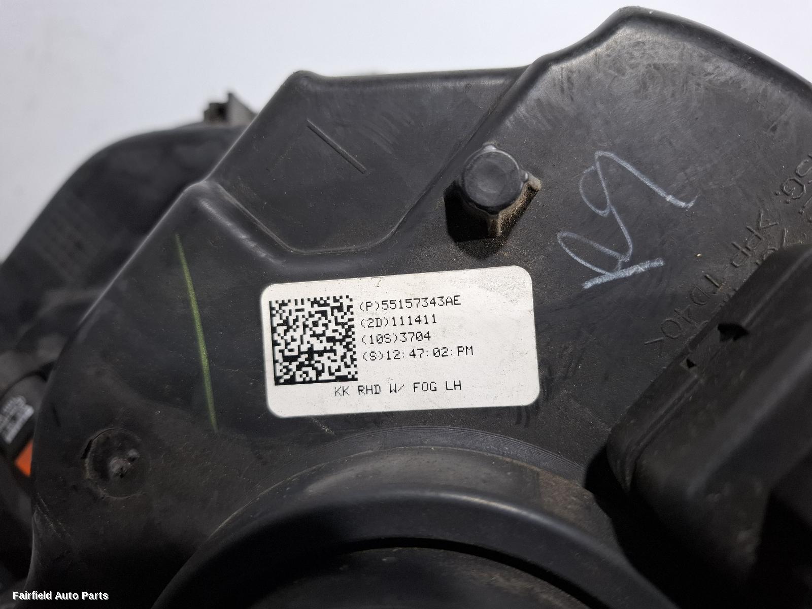 2008-2012 Jeep Cherokee Left Headlamp