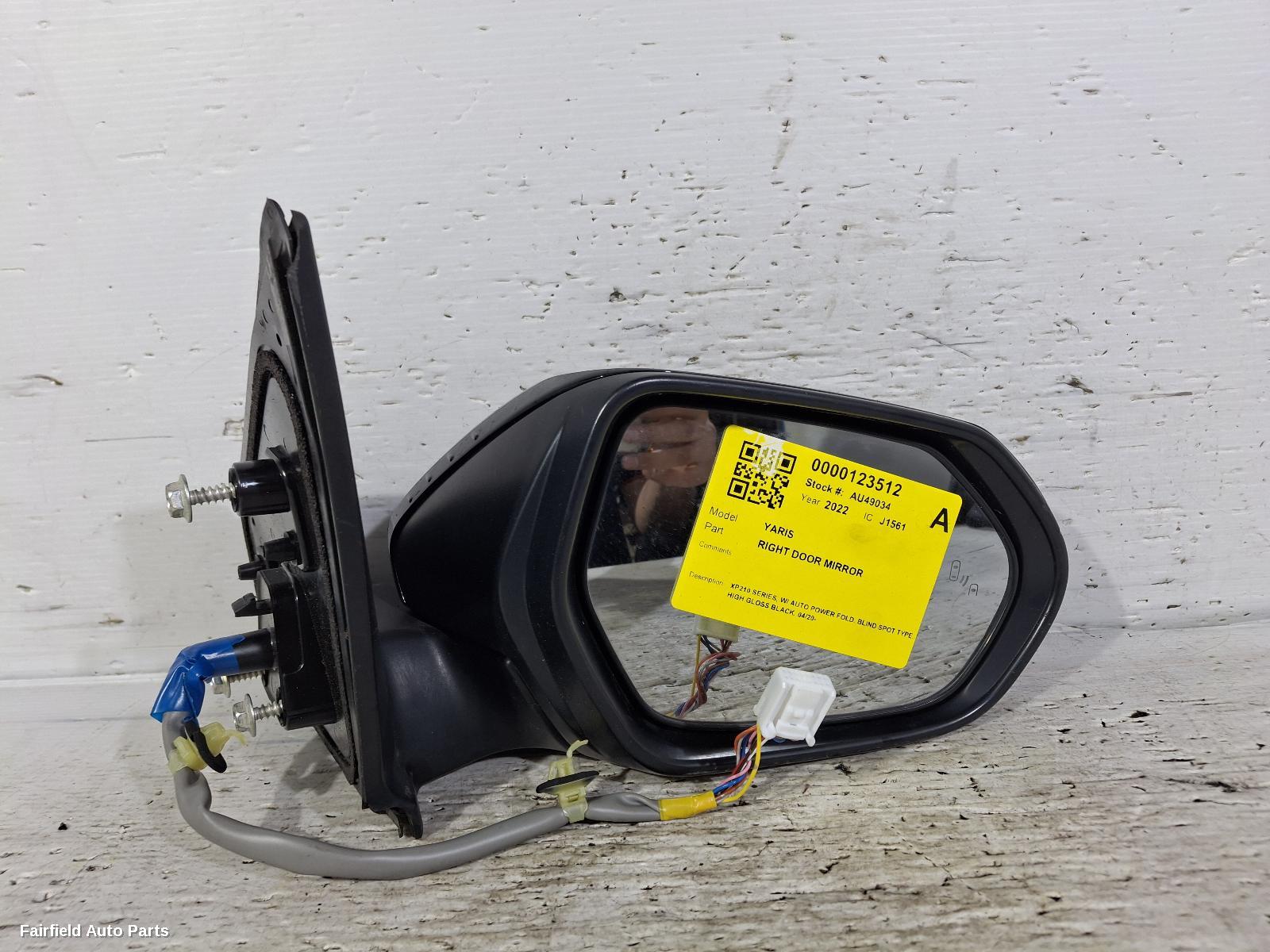 2020-2025 Toyota Yaris Right Door Mirror