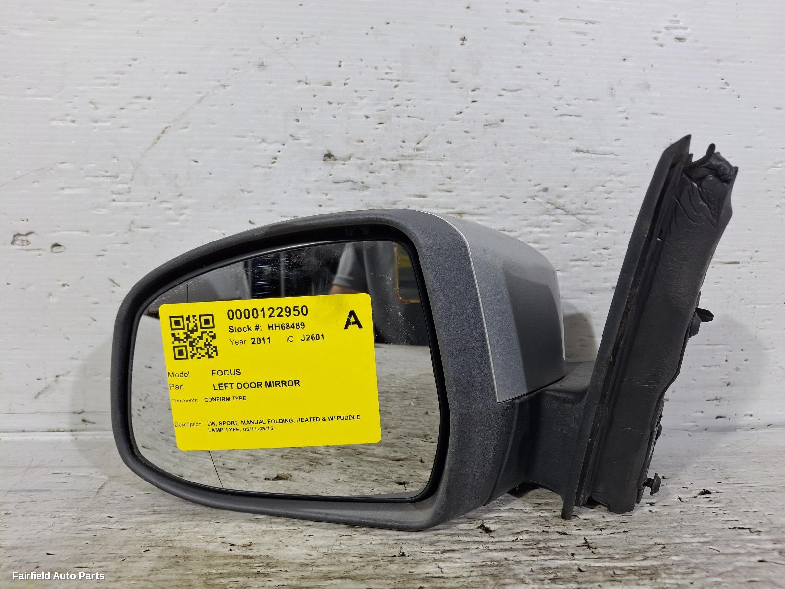 2011-2015 Ford Focus Left Door Mirror