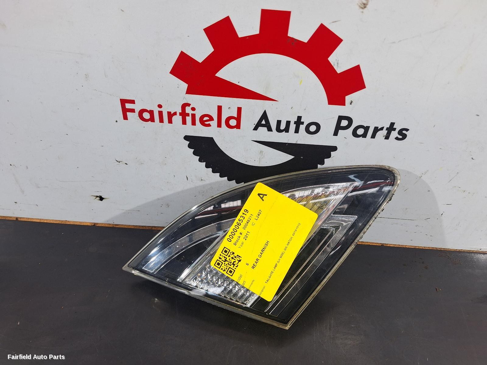 2010-2012 Mazda 6 Rear Garnish
