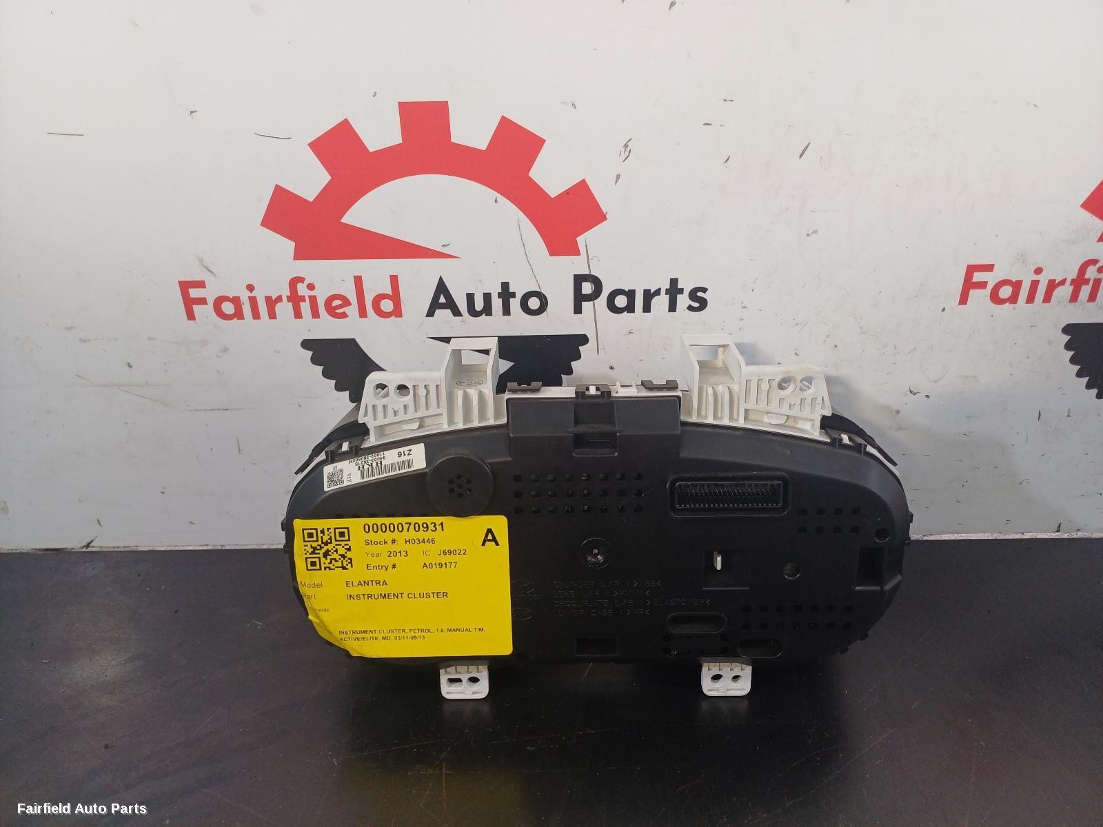 2011-2013 Hyundai Elantra Instrument Cluster