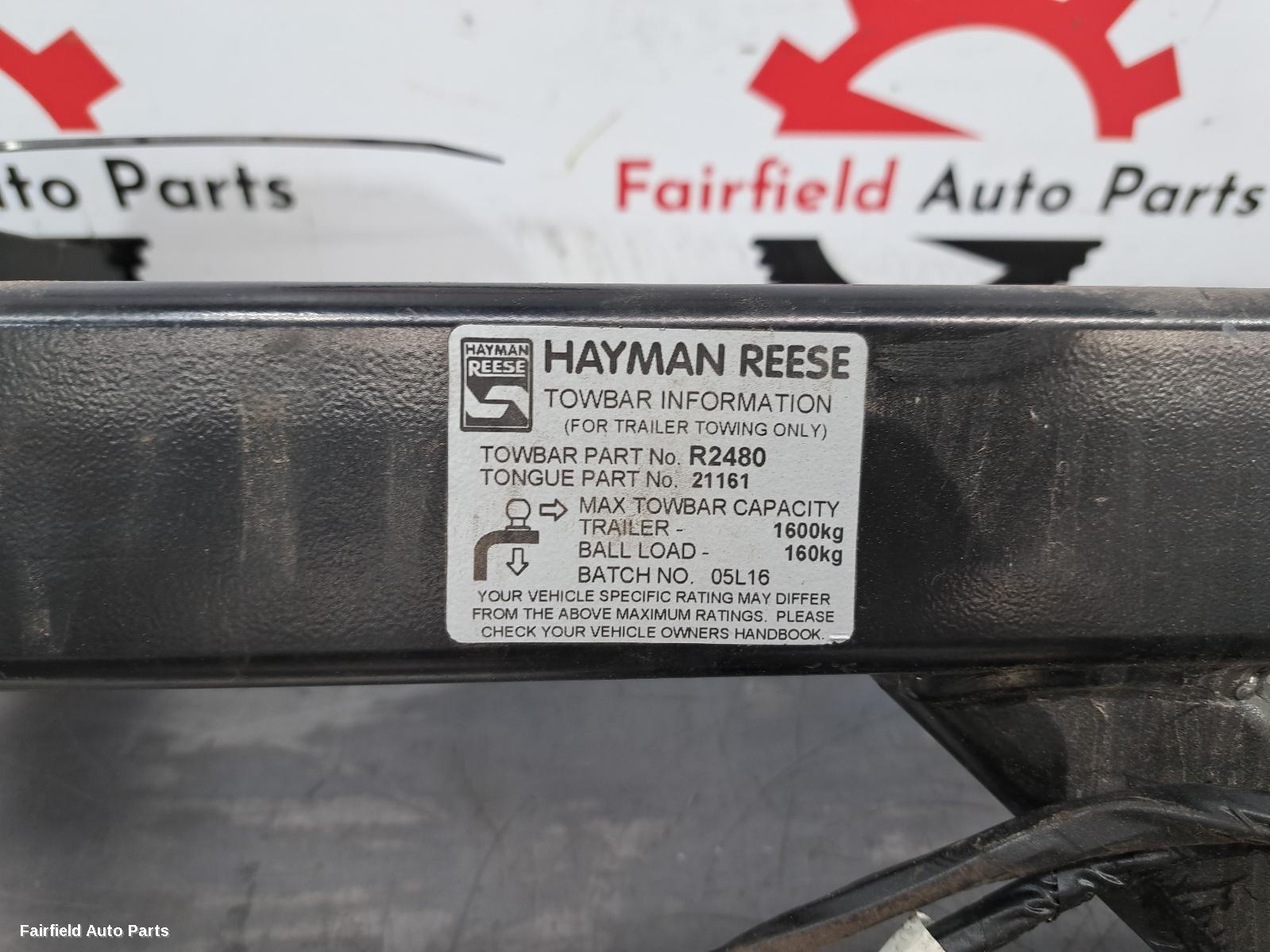 2008-2012 Subaru Forester Towbar