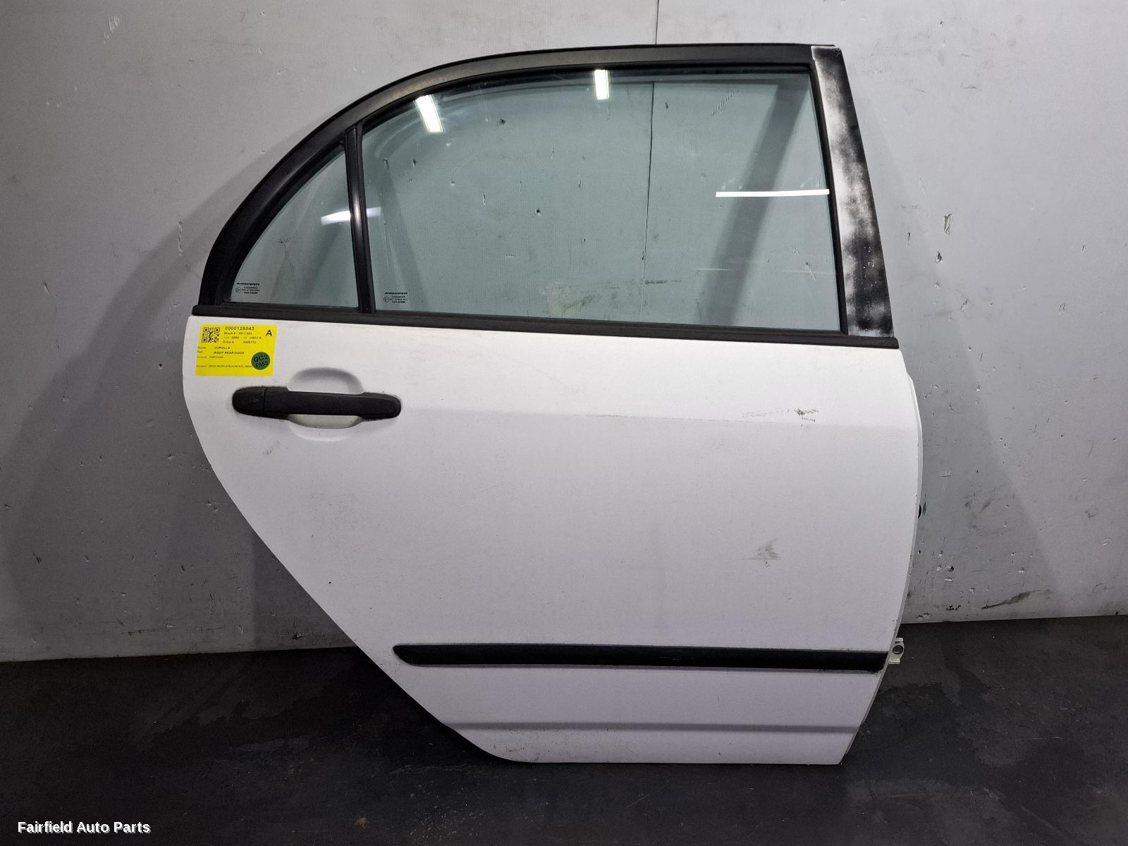 2003-2007 Toyota Corolla Right Rear Door Sliding