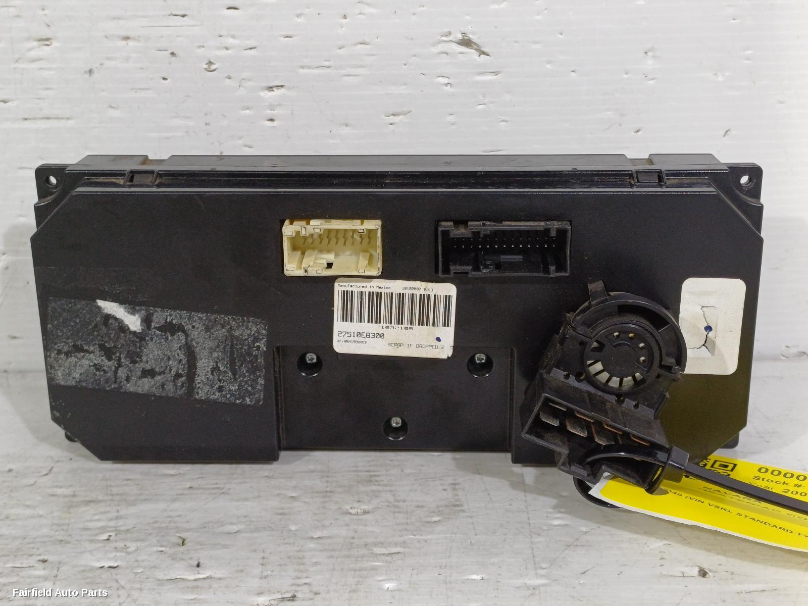 2005-2015 Nissan Navara Heater Ac Controls