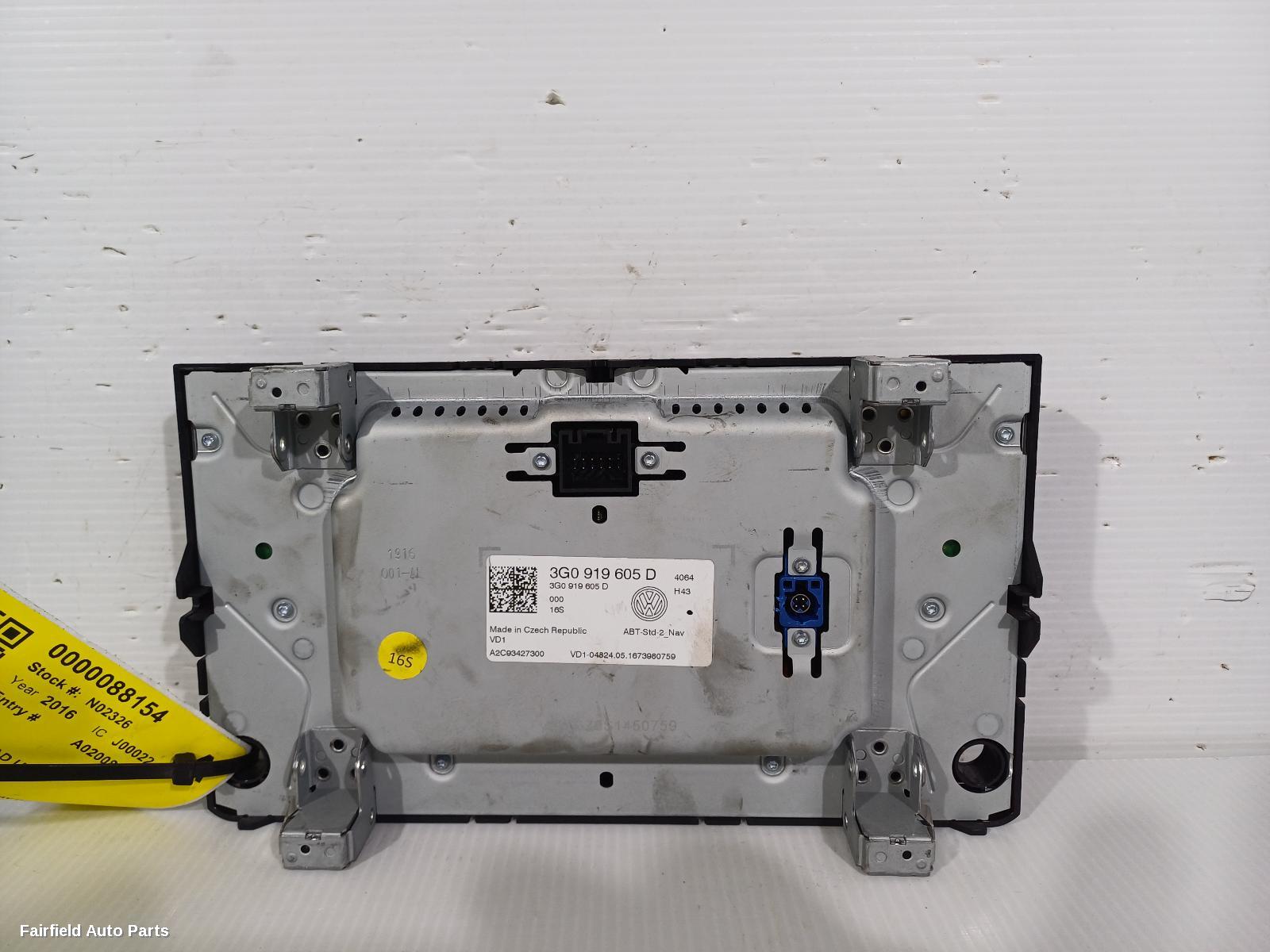 2012-2017 Volkswagen Golf Radio Cd Dvd Sat Tv