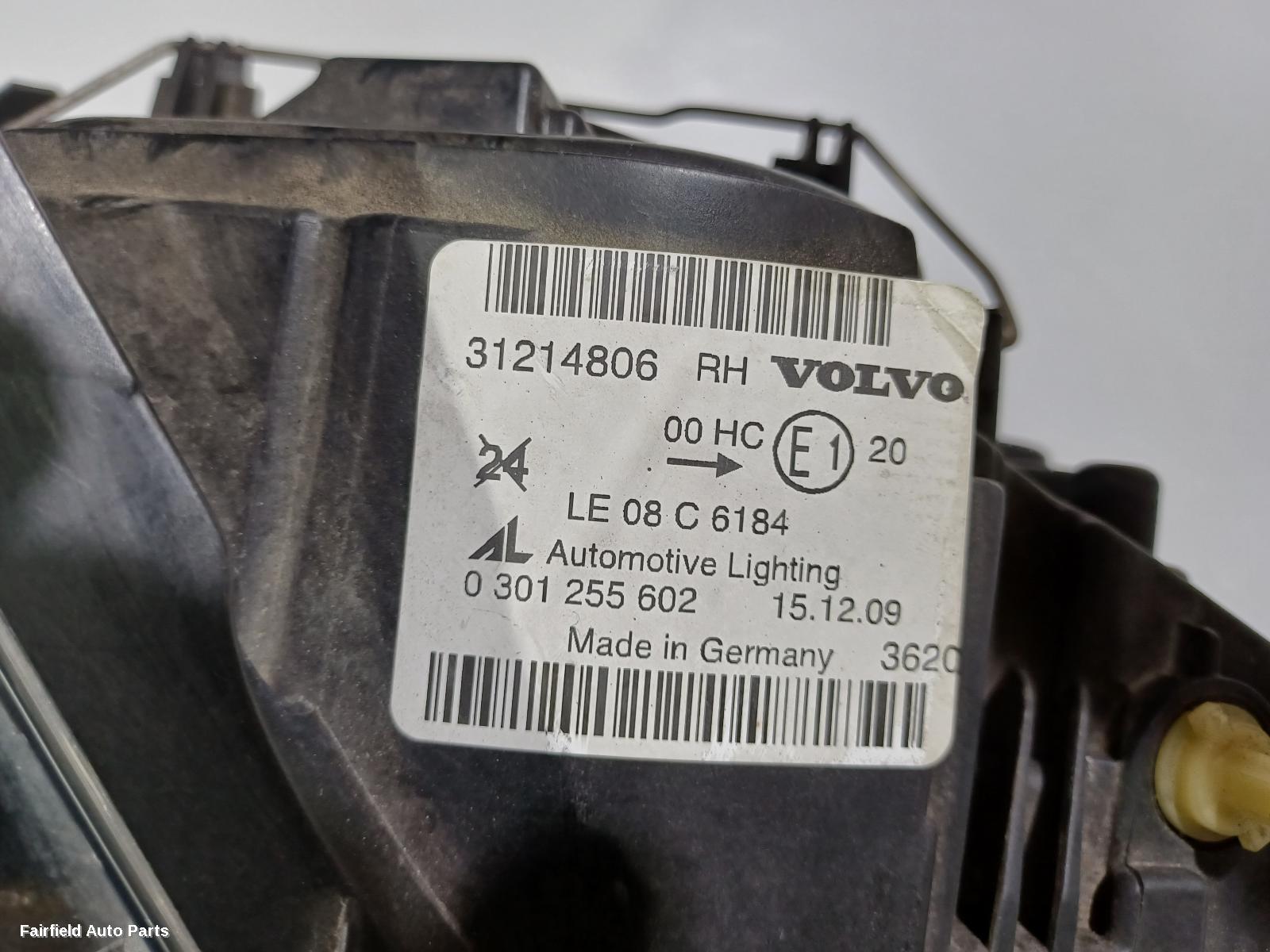 2010-2013 Volvo C30 Right Headlamp
